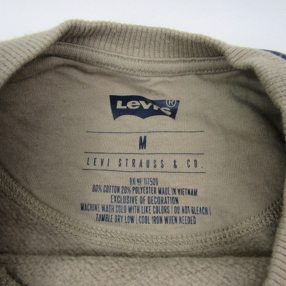 Levi Strauss & Co Mens Long Sleeve‎ Geometric Pattern Crewneck Sweatshirt M - Picture 4 of 7